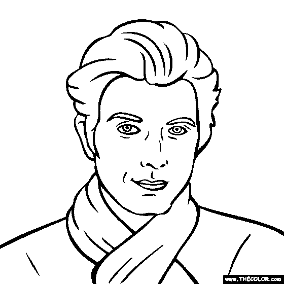 Adam Scott Coloring Page